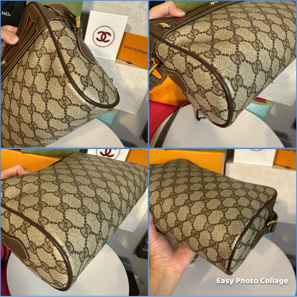 ✅FINAL SALE! Authentic Gucci Sherry GG PVC Leather Crossbody Bag - Picture 6 of 12